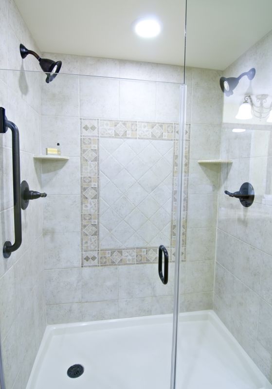 Small Shower with Glass Doors